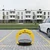 ModernHome Parking barijera, Sklopiva, zaobljena sa ključem, daljinskomkontrolom i alarmom, 40cm