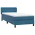 Box Spring krevet s madracem tamnoplavi 80x210 cm baršun