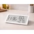 Digitalni LCD termometer higrometer ura 10cm bel