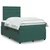 Vidaxl Box spring postelja z vzmetnico temno zelena 120x200 cm žamet