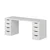 Hanah Home radni sto Alen 180cm 8 Drawer, 180 cm, beli