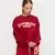 GymBeam Women‘s Varsity Sweatshirt Red