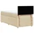 Vidaxl Box spring postelja z vzmetnico krem 90x190 cm blago