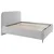 MID.YOU OBLAZINJENA POSTELJA 180 cm  x 200 cm , les, tekstil, leseni material siva