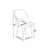 HANAH HOME Set stolica (6 komada) Pane Anthracite Chrome