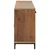 Vidaxl Komoda rjava 110x35x70 cm trdna borovina