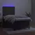 Vidaxl Box spring postelja z vzmetnico LED temno siva 100x200 cm žamet