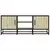 TV ormarić boja hrasta 100x35x41 cm konstruirano drvo i metal