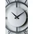 WALLXPERT Dekorativni metalni zidni sat Myk9912 Crno Srebro