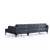 Atelier del Sofa Ugaona garnitura Belissimo 95x67x270cm Plava