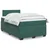 Vidaxl Box spring postelja z vzmetnico temno zelen 120x190 cm žamet