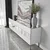 Hanah home TV Komoda Leon Belo-Srebrna