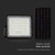 Spoljašnji solarni LED reflektor LED/10W/3,2V IP65 4000K crna + daljinski upravljač