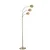 Aberto Design Podna lampa Badi 3, 170 cm, E27, Zlatne boje