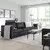 VIMLE Sofa trosed, s naslonom za glavu/Grann/Bomstad crna
