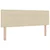 vidaXL Postelja boxspring z vzmetnico Krem 160 x 200 cm Blago