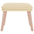 Tabure krem 45 x 29,5 x 35 cm od tkanine