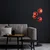 Opviq Podna lampa Benek-15-14531, 36x36x135 cm, IP20, Crno-crvena