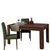 Hanah Home Trpezarijski sto Bois 78x150x90cm Orah