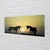 tulup.si Steklena slika Field sunset samorogi 140x70 cm 2 obešalnika