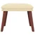 Vidaxl Stolček za noge krem 45x29,5x35 cm blago