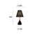 Stona lampa MATINA 1xE27/40W/230V crna