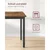Songmics Jedilna miza 70x110x77 cm rjava