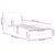 Vidaxl Posteljni okvir Dover temno siv 90x190 cm blago