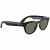 Ray-Ban Meta - Headliner (Standard) Smart Bluetooth Audio Glasses - Shiny Black, Polarized G15 Green