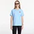 Majice Comme des Garçons PLAY T-Shirt Red Emblem Knit UNISEX Blue S