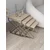 Hanah Home Ela set od 4 umetnuta stočića, antik ram, MDF ploče u dekoru travertina