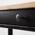 HEMNES Radni sto s 2 fioke, crno-smeđa/svetlosmeđa, 120x47 cm