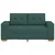 Vidaxl Dvosed temno zelen 160x77x82 cm blago