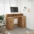 Radni stol s LED svjetlima 120x55x91 cm konstruirano drvo