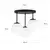 Plafonski luster MOONLIGHT 3xE27/15W/230V crne boje