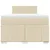 vidaXL vidaXL Box spring postelja z vzmetnico krem 120x190 cm blago, (21321092)