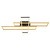 Globo 67208-40G -LED plafonsko svetlo DAKARI 40W/230V 3000K 60x80 cm crna/zlatna