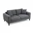 Atelier del Sofa Dvosed Nordic 90x85x180cm Tamnosivi