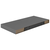 Plutajuća zidna polica visoki sjaj siva 50 x 23 x 3,8 cm MDF