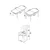 Hanah Home Set Trpezarijski sto i 6 stolica Nef, Oker-braon