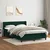 Vidaxl Box spring postelja z vzmetnico temno zelena 160x220 cm žamet