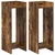 Stalak za biljke s policom 2 pcs Dimljeni Hrast 30 x 30 x 80 cm