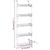 Organizator za vrata s 5 polica 52 x 20 x 135 cm aluminijski