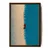WallXpert uramljena MDF slika 3752KACT-063, osoba u narandžastom hoda granicom peska i mora, pogled iz vazduha, 37 x 52 cm