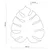 TK Lighting Stenska svetilka MONSTERA XL RJAVA 5822