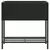 Vrtne sadilice s policom 2 kom crne 70 x 28 x 70 cm poliratan