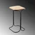 Hanah Home Klub sto 30x52x30cm Crno-Bež