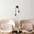Opviq Zidna lampa E14 Socket, Crna
