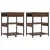 vidaXL Nočne omarice 2 pcs Rjavi hrast 41 x 31 x 51 cm Konstruiran les