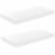 Plutajuće zidne police 2 kom sjajne bijele 50 x 23 x 3,8 cm MDF